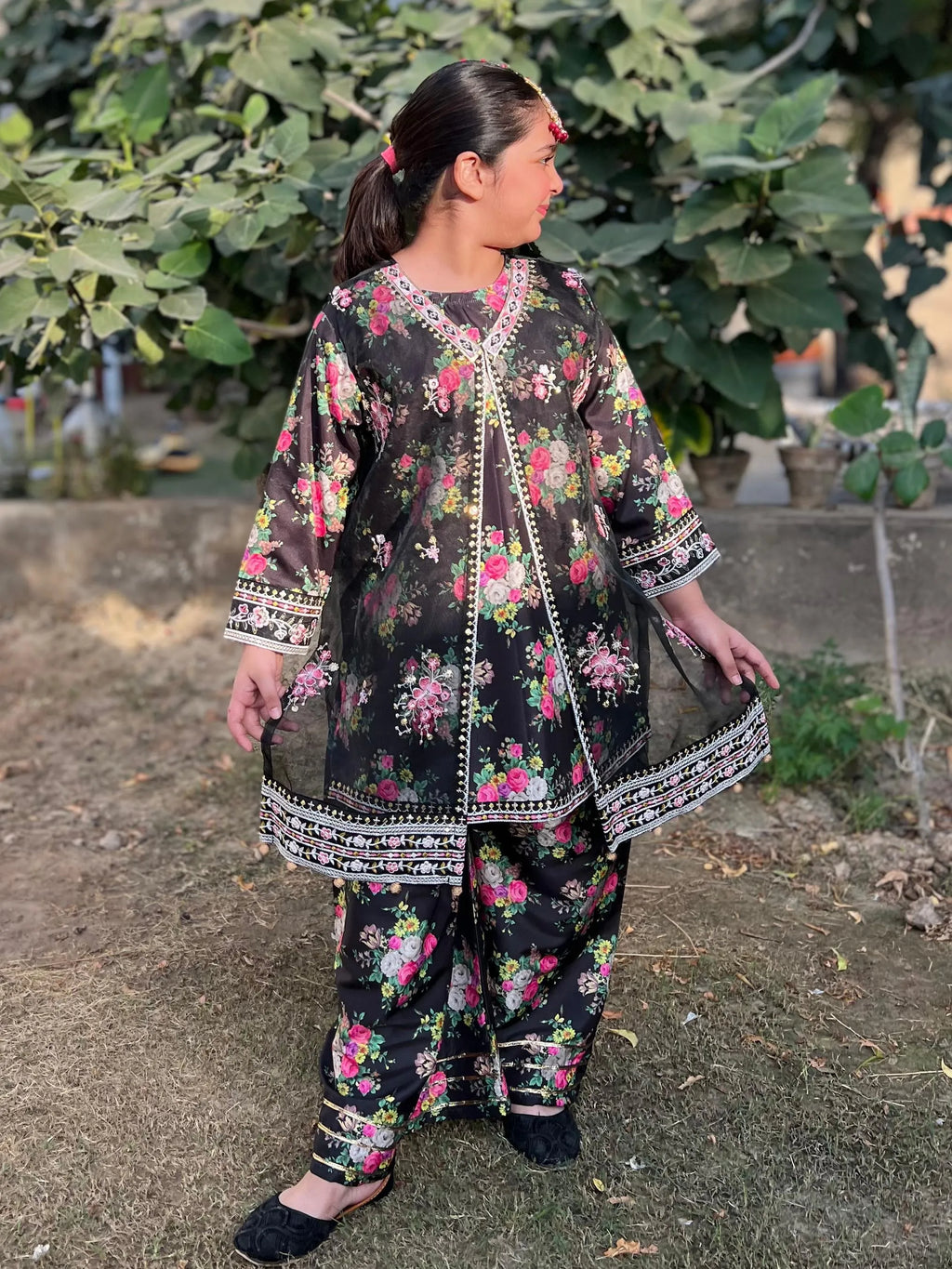 IZM-2PC-STICHED-SILK-FANCY-DRESS