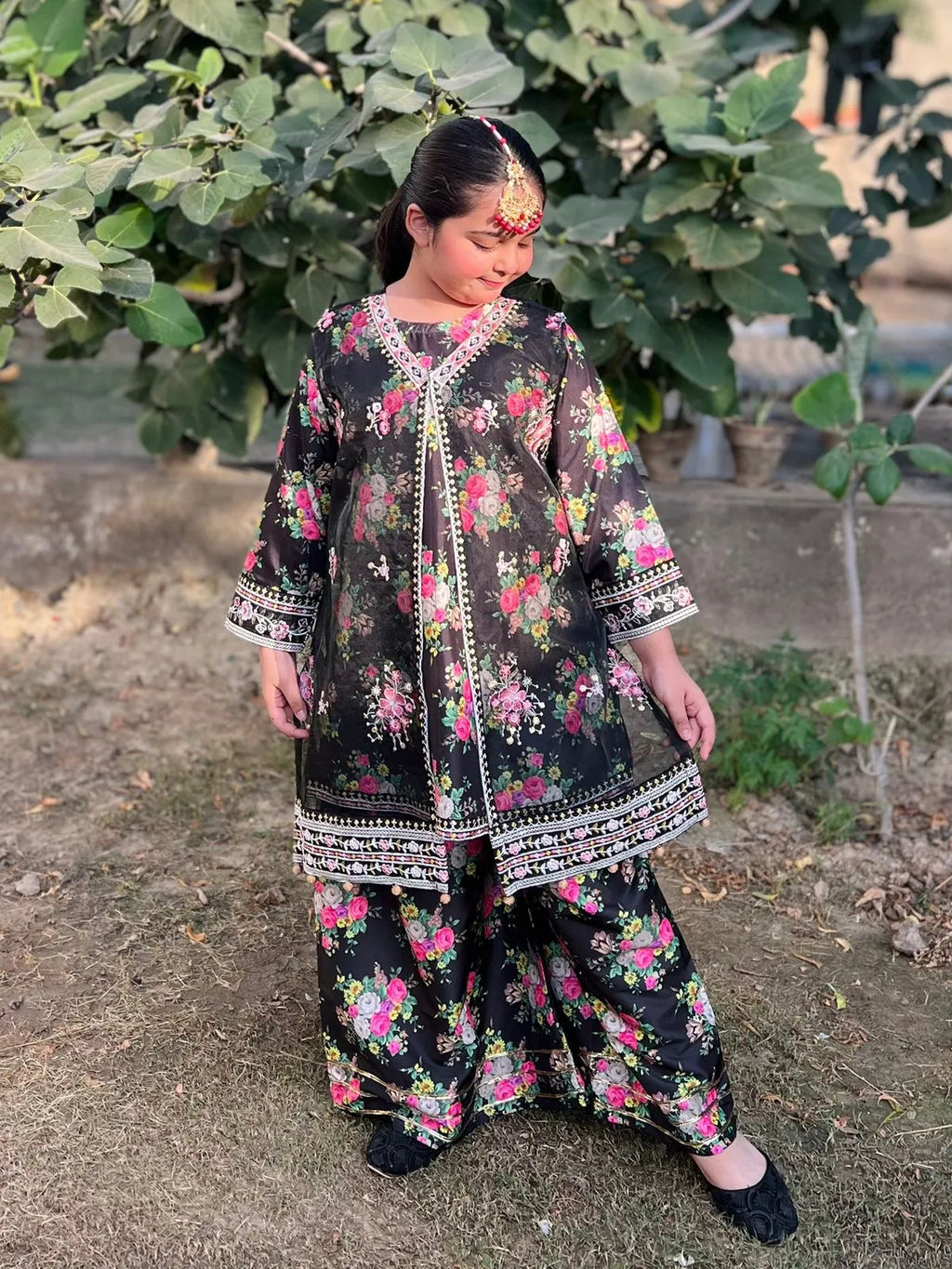 IZM-2PC-STICHED-SILK-FANCY-DRESS