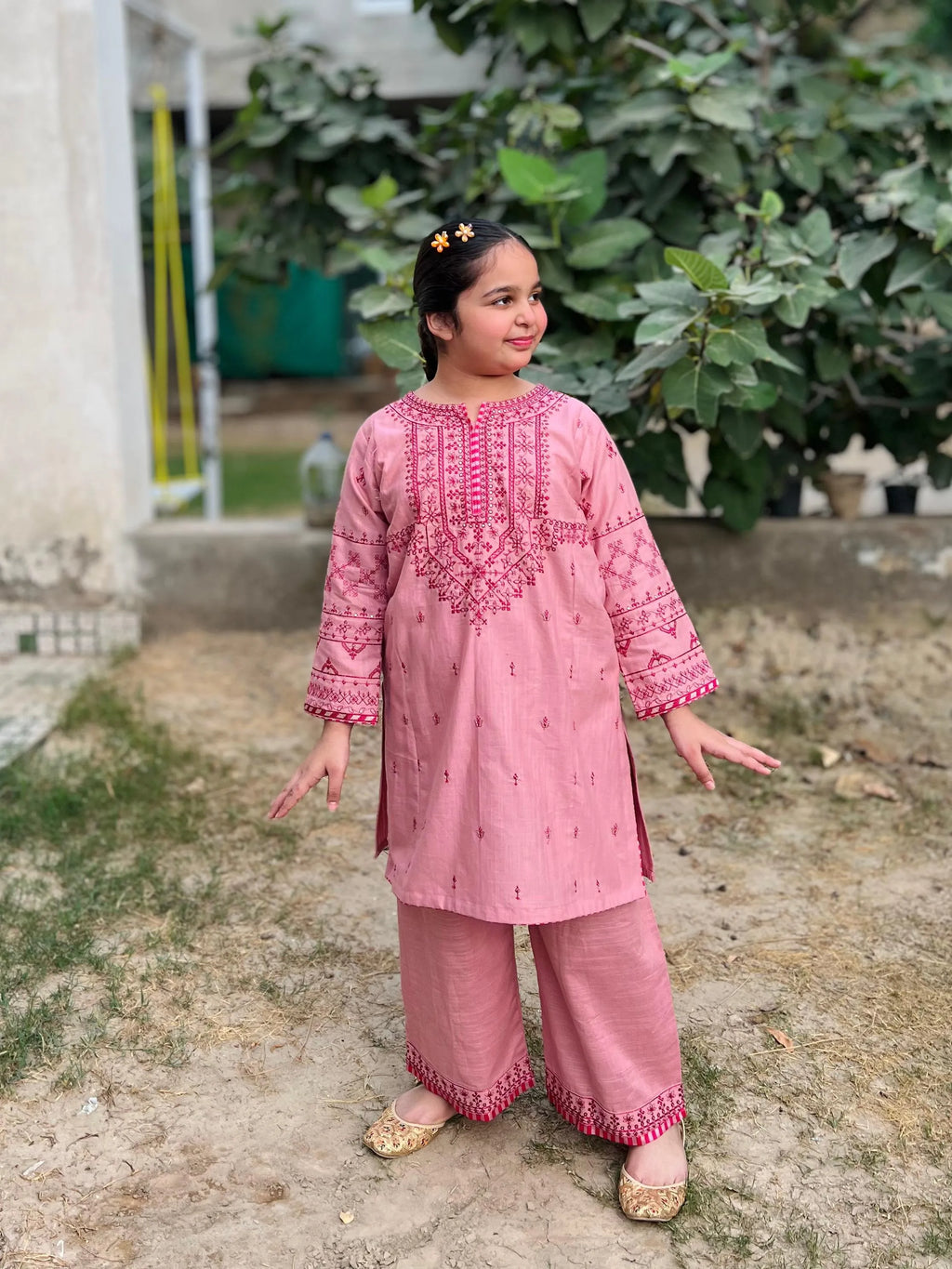 IZM-2PC-STICHED-KHADAR-DRESS