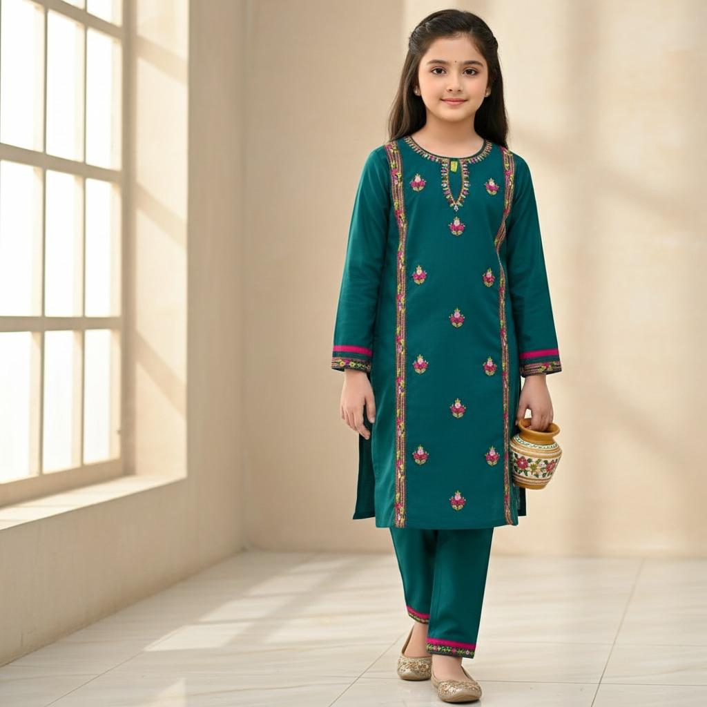 IZM-2PC-STICHED-KHADAR-DRESS