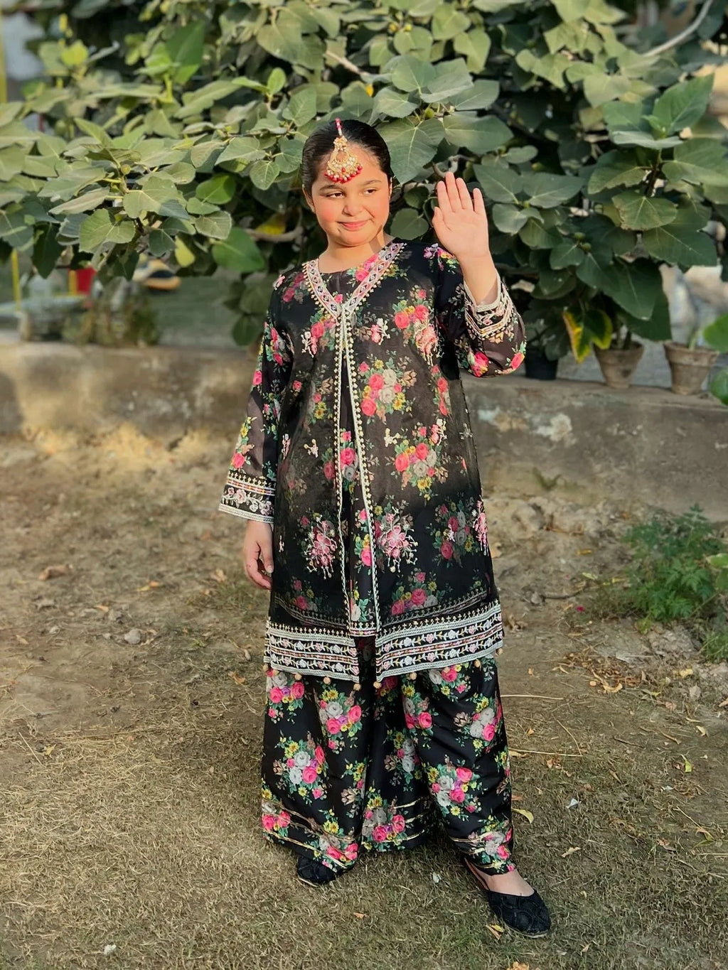 IZM-2PC-STICHED-SILK-FANCY-DRESS