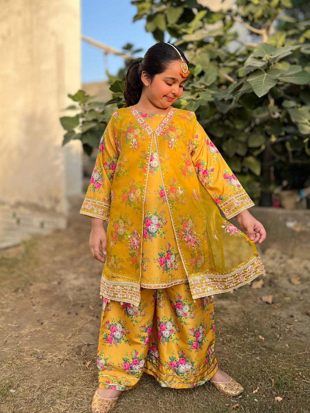 IZM-2PC-STICHED-SILK-FANCY-DRESS