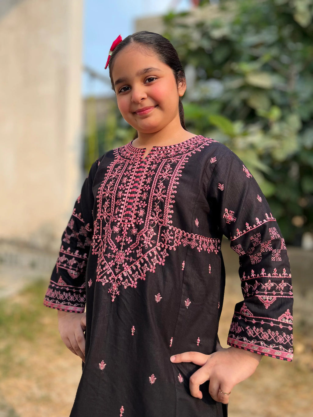 IZM-2PC-STICHED-KHADAR-DRESS