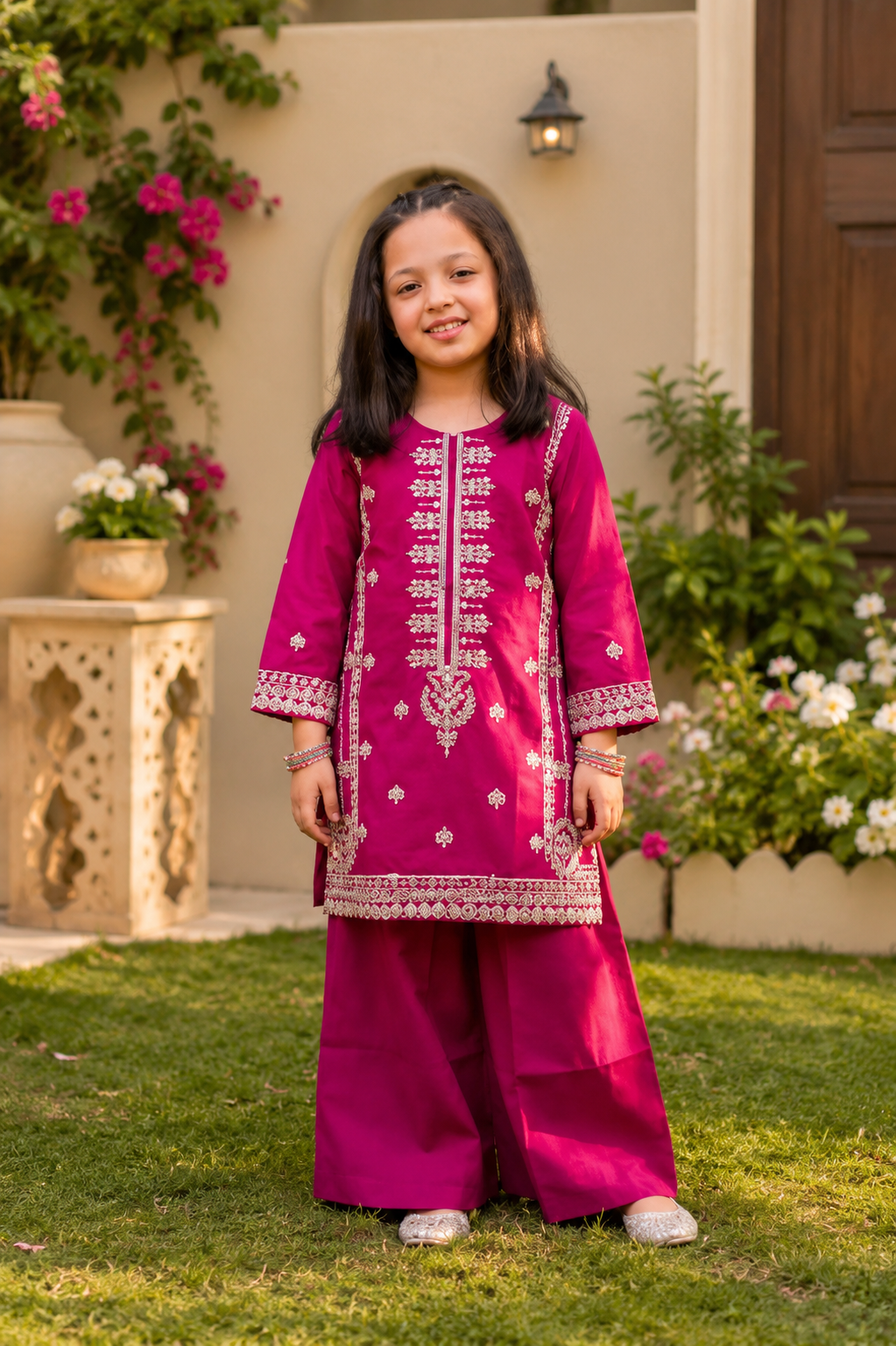✨ Elegant- Embroidered 3 Piece Suit ✨